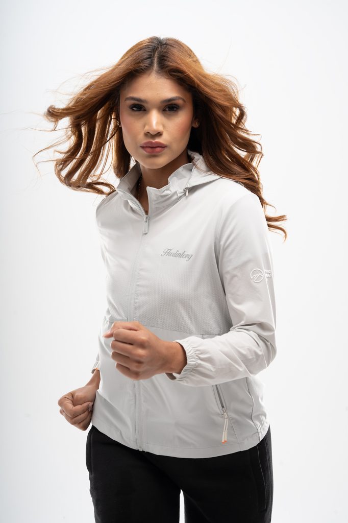 Chaqueta Rompevientos Hurlintong Para Dama Con Capota