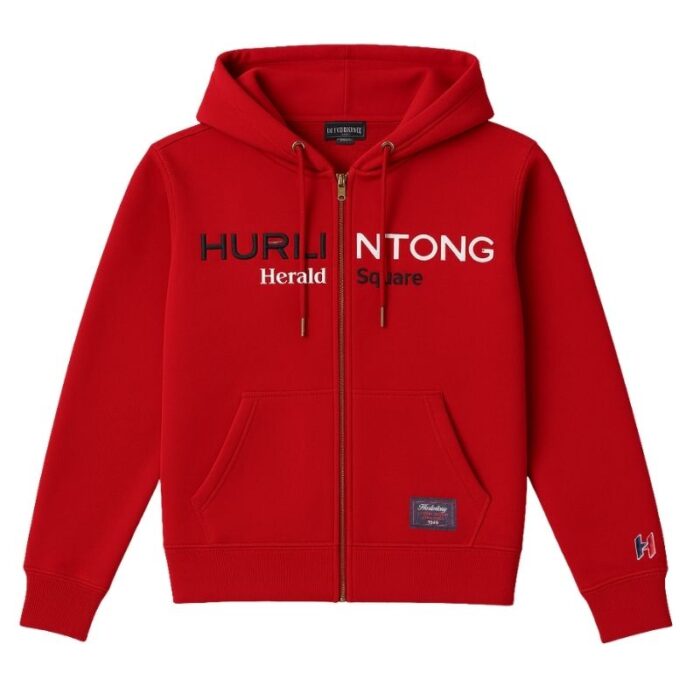 Chaqueta Hurlintong Tipo Hoodie Para Hombre En Algodón