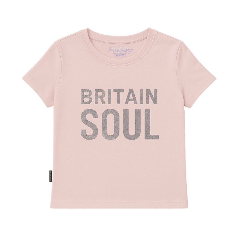 Camiseta Hurlintong Cuello Redondo Para Mujer