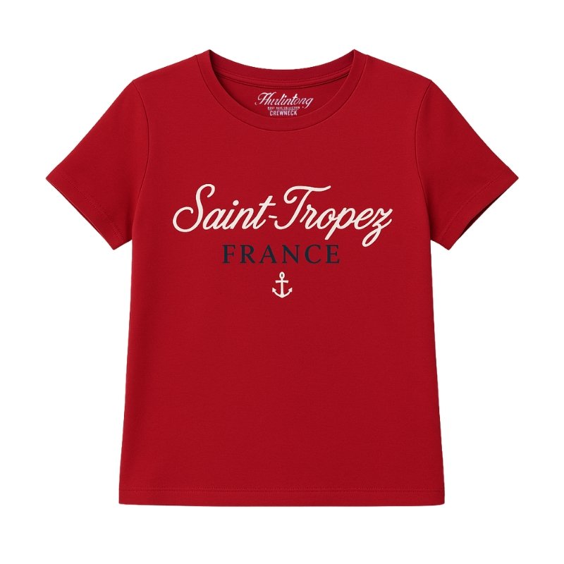 Camiseta Hurlintong Cuello Redondo Para Mujer