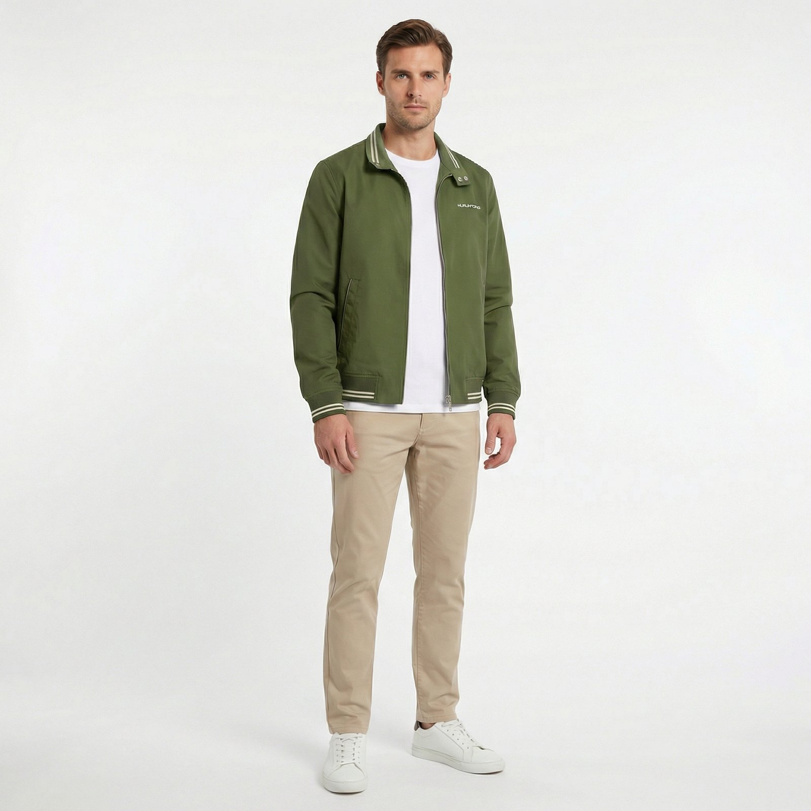 Chaqueta Harrintong Para Hombre