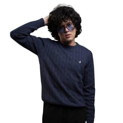 Buzo De Hilo Hurlintong Cuello Redondo Para Hombre