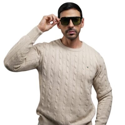 Buzo De Hilo Hurlintong Cuello Redondo Para Hombre