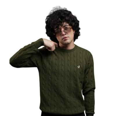 Buzo De Hilo Hurlintong Cuello Redondo Para Hombre