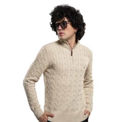 Buzo De Hilo Hurlintong Media Cremallera Para Hombre