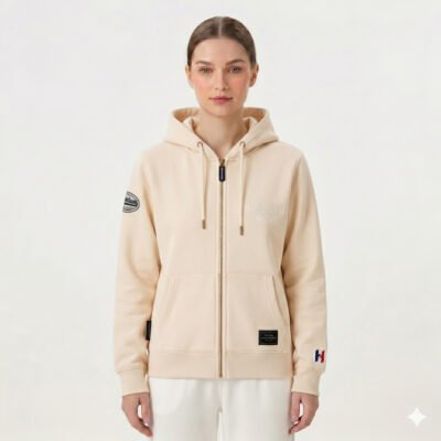 Chaqueta Hurlintong De Algodon Para Mujer