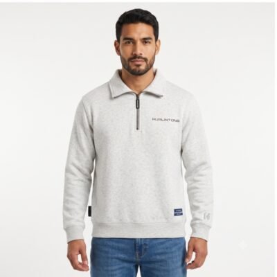 Buzo En Algodon Media Cremallera Hurlintong Para Hombre
