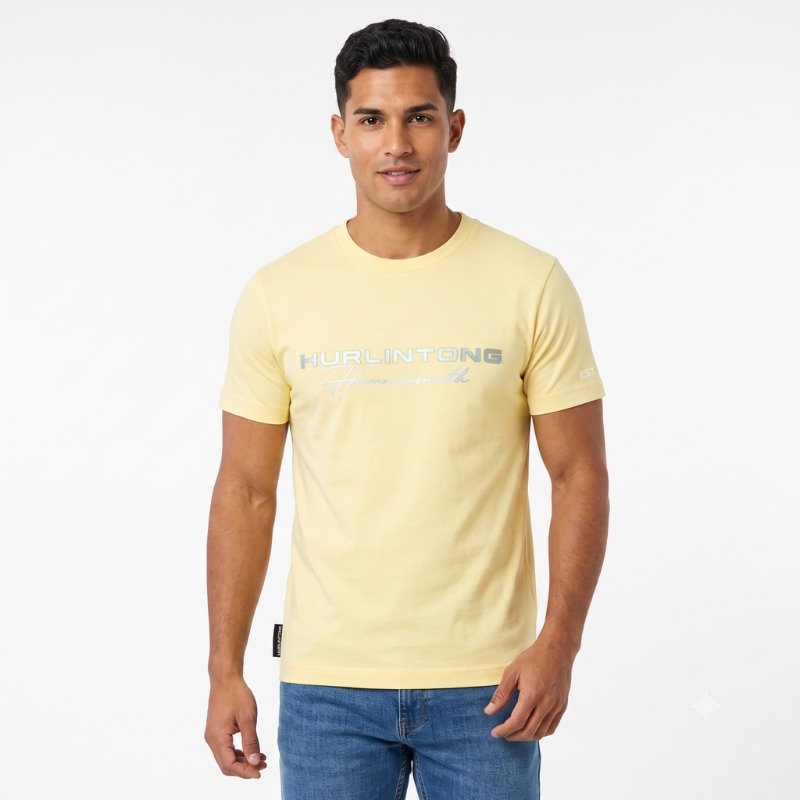 Camiseta Cuello Redondo Hurlintong Para Hombre